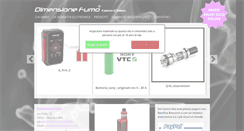 Desktop Screenshot of dimensionefumo.com